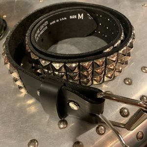 Manzoor genuine leather punk goth studded belt